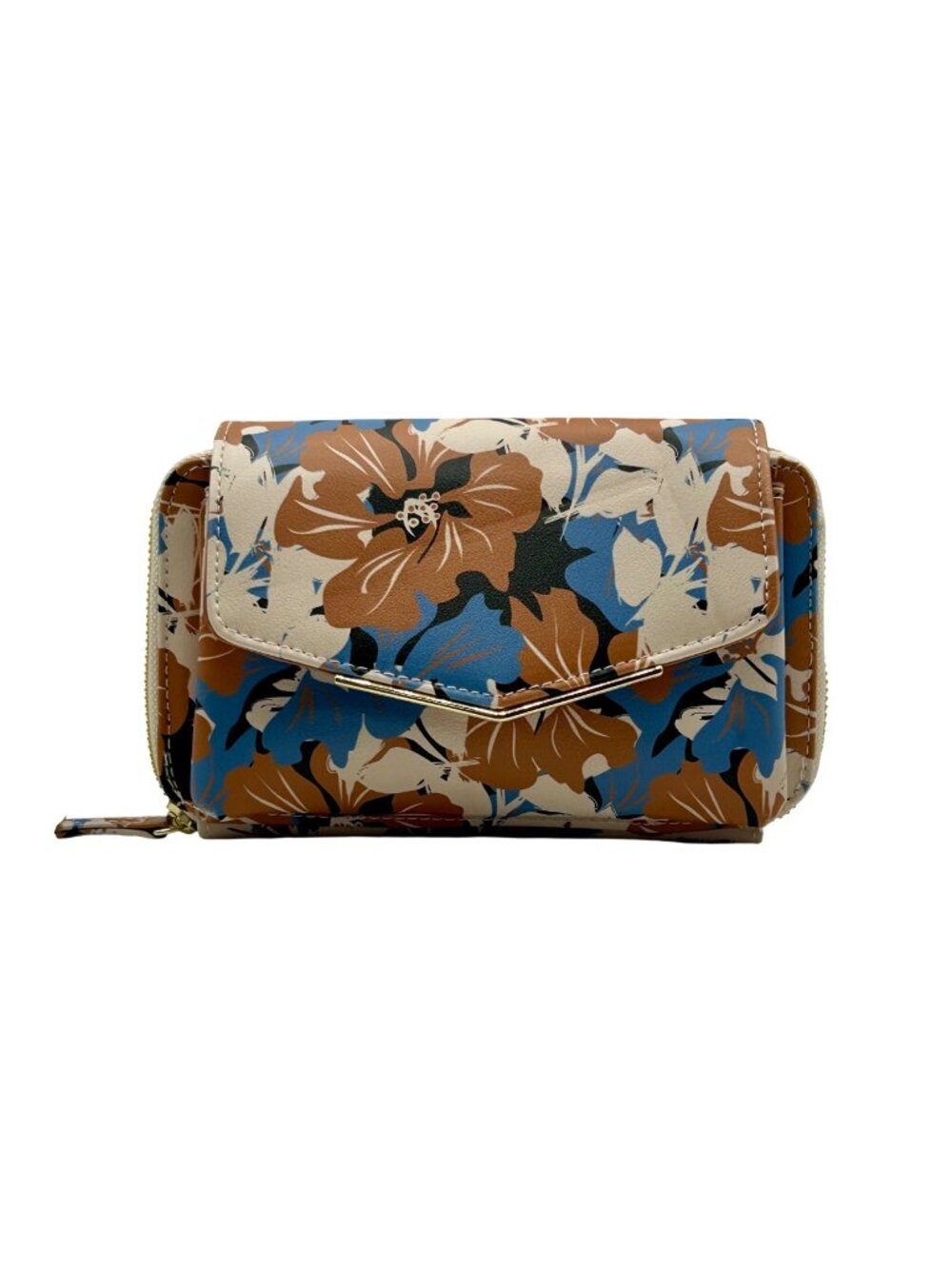 Kim Rodgers Multi-Colored Floral Organizer Wallet Crossbody